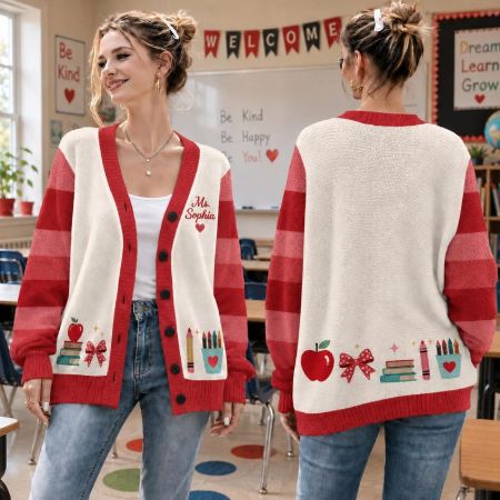 Picture for category All-over Print Knitted Cardigan