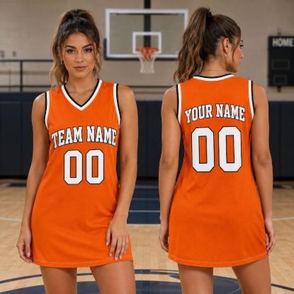 Custom Basketball Jersey Dress for Women, Personalized Team Name Sports Dress, Custom Name & Number Game Day Uniform, Basketball Gift