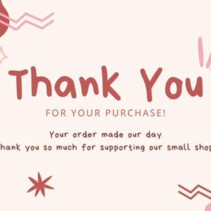 Expedited Shipping Fee, Thank You Card