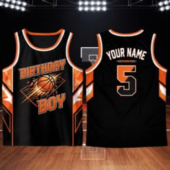 Personalized Kids Basketball Tank Top Jersey, Birthday Boy Basketball Jersey, Custom Basketball Jersey, Toddler Basketball Tank Top Jersey