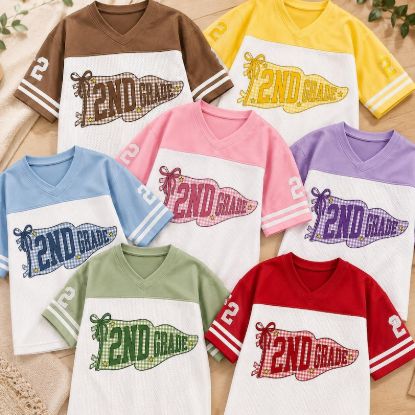 Personalized Custom Grade Jersey, Back to School Mesh Jersey, Custom Student Shirt, Grade Level Tee with Name & Number, Teacher Shirt
