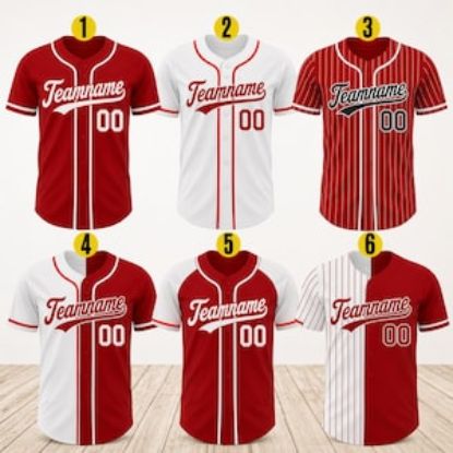 Custom Red Baseball Jersey, Personalized Name Number Shirt, Team Uniform, Baseball Style Button Shirt Gift, Team Baseball Matching Shirt