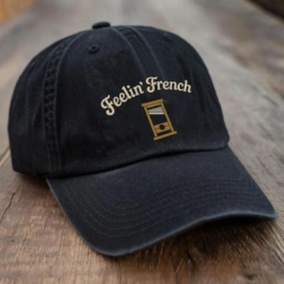 Embroidered Feelin French Pigment Dyed Hat, Anti Capitalism Social Justice Liberal Leftist Revolution Hat, Eat The Rich Expect Resistance