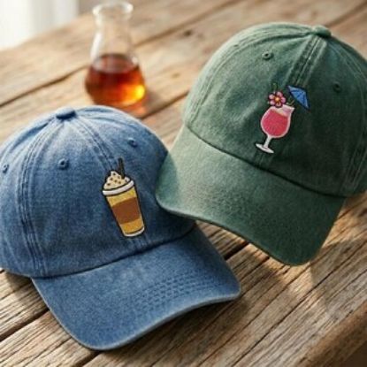 Embroidered Drink Hat, Beer Cocktail Baseball Cap, Funny Vintage Dad Hat, Unisex Casual Cap, Bar Party Hat, Gift Idea for Friends Him Her